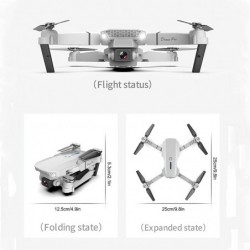 2021 Latest Waterproof Professional RC Drone with 4K Camera Rotation Drone Dual for Kids and Adults E88 Pro Rotation HD Wide ...