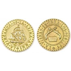 Pirate Ships Themed Gaming Coins - Jumbo 35mm 6-Pack Novelty Fantasy Replica Coins $18.20 Game Accessories