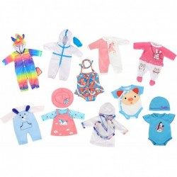 10 Sets Doll Clothes Doll Accessories Doctor Protective Suit Unicorn Lovely Animals for 16-18 inch Baby Doll 18 Inch Doll $49...