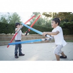 2 Premium - Red Single Blade Inflatable Light Saber Swords Lightsaber Party Gift Action Play Blow up Darth Vader (Red 1-Blade...