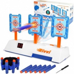 Rivvi Compatible for Nerf-Targets-for-Shooting for Kids Auto Reset Digital Target Accessories Compatible for Nerf-Guns-for-Bo...