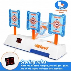 Rivvi Compatible for Nerf-Targets-for-Shooting for Kids Auto Reset Digital Target Accessories Compatible for Nerf-Guns-for-Bo...