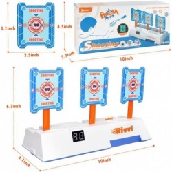 Rivvi Compatible for Nerf-Targets-for-Shooting for Kids Auto Reset Digital Target Accessories Compatible for Nerf-Guns-for-Bo...