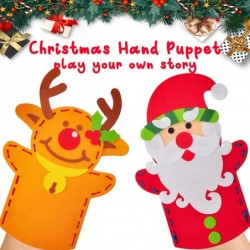 6Pcs Hand Puppet Making Kit for Kids Creative DIY Make Your Own Puppets Art Craft Non-Woven Fabric Puppet Storytelling Role P...