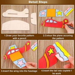 20 Pack Wooden Model Airplane DIY Balsa Wood Airplane Kits Handicraft Plane Wooden Airplane for Birthday Party Carnival Party...