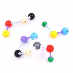 92 Pcs Chemistry Molecular Model Student and Teacher Set Molecular Model Set for Inorganic & Organic Chemistry - 52 Atoms & 3...