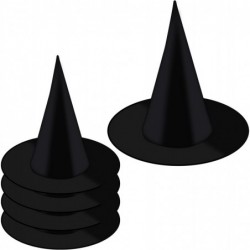 5pcs Small Size Halloween Witch Hats Costume & Cosplay Witch Hat Decoration Wizard Hat Accessories for Kids Party Favors Fest...