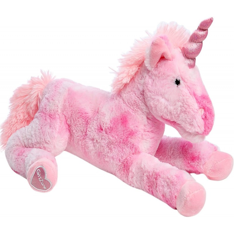 Stuffed Pink Plush Unicorn Large-18 Inches Unicorn Plushie Soft and Cuddly Unicorn Stuffed Animal Perfect Birthday Unicorn Gi...