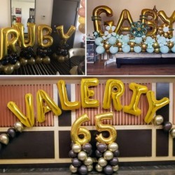 40 Inch Large Gold Letter R Balloons Helium Balloons Foil Mylar Big Balloons for Birthday Party Anniversary Supplies Decorati...