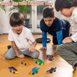 Dinosaur Toys 6 Pcs Pull Back Cars Dinosaur Toys for Kids 3-5 Toddler Boy Toys Age 3 4 5 and Up Dinosaur Car Toys for 3-7 Yea...