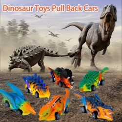 Dinosaur Toys 6 Pcs Pull Back Cars Dinosaur Toys for Kids 3-5 Toddler Boy Toys Age 3 4 5 and Up Dinosaur Car Toys for 3-7 Yea...