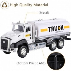 3 Pack Diecast Transport Vehicles Truck Toys Set Garbage Truck Tanker Truck Delivery Truck 1:50 Scale Pull Back Metal Model C...