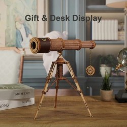 3D Wooden Puzzles Monocular Telescope Model Building DIY Science Kit Birthday Gift for Adults and Teens Cool Display Item $53...