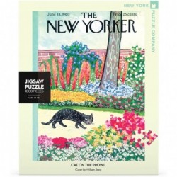 New Yorker Cat on The Prowl - 1000 Piece Jigsaw Puzzle $42.22 Jigsaw Puzzles