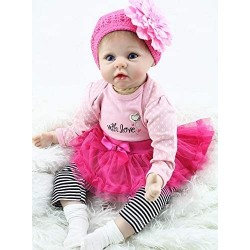 Reborn Baby Dolls Clothes Girl Tutu Skirt Outfits for 20-23 Inches Reborn Doll Baby Girl Clothing 4 Pices Sets $28.68 Doll Ac...