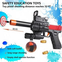 Toy Gun Soft Foam Bullets Safety Soft Bullet Toy Gun a Cool Toy Pistol Great Gift for Boys and Girls (Red Limited Edition) $4...