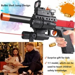 Toy Gun Soft Foam Bullets Safety Soft Bullet Toy Gun a Cool Toy Pistol Great Gift for Boys and Girls (Red Limited Edition) $4...