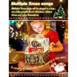 Christmas Music Box Building Block Kit with Auto Rotating Snow Play Christmas Music for Christmas New Year Gifts $29.26 Toy B...