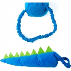 Dragon Tails - Dinosaur Costume - Dino Theme Party - Dress Up - Animal Tails (Blue Green & Yellow Tail) (4 Piece Blue Dragon ...