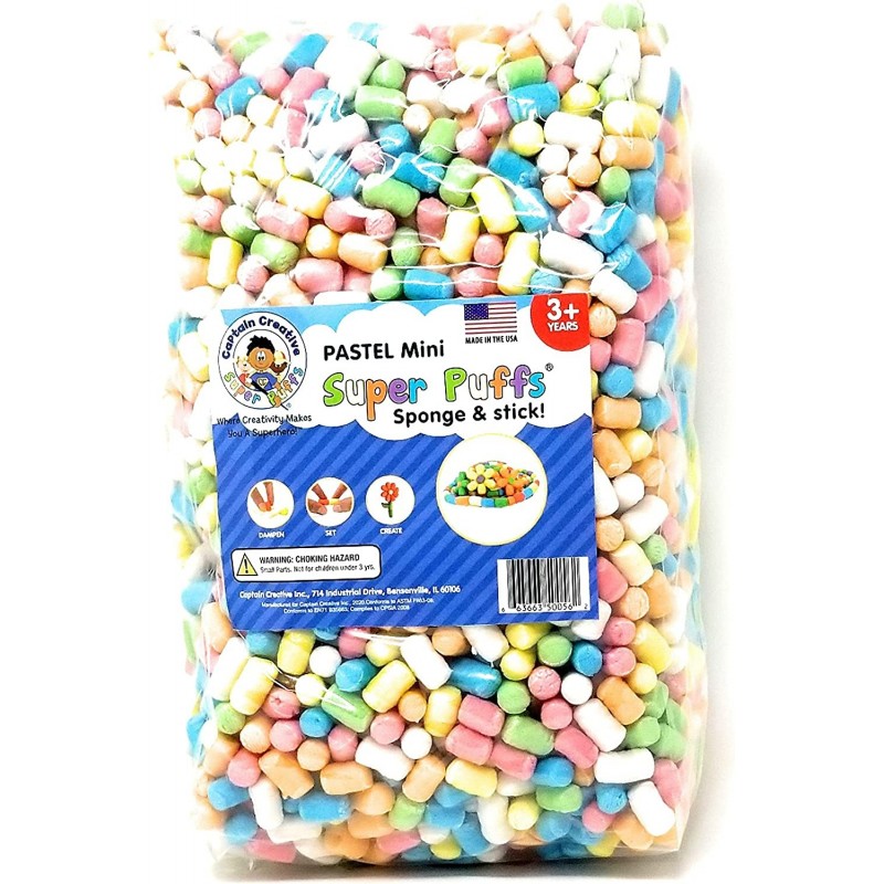 Mini Pastel Colors - Large Bag 1000 Noodles - STEM Arts and Crafts for Kids - Build Decorate Create - Biodegradable | Non-Tox...