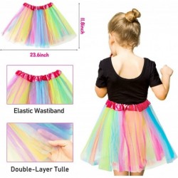 43Pcs Princess Dress Up Jewelry Toys Set Rainbow Color Ballet Tutu Skirts Crowns Necklaces Adjustable Jewel Rings Earrings Br...