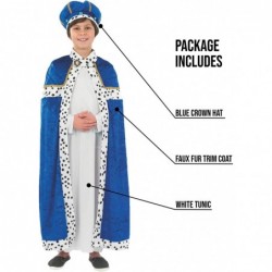 3 Wise Men Costume Kids Three Kings Wiseman Biblical Robe Nativity Gown Boys Christmas Costumes for Kids S M L XL $48.56 Kids...