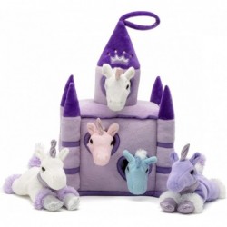 12" Plush Castle - 5 Stuffed Animals in a Castle Carrying Case (Unicorns Purple Lavender Castle) $63.76 Stuffed Animals & Ted...