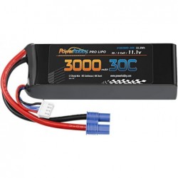 Powerhobby 3S 11.1V 3000mAh 30C Lipo Battery Pack w EC3 (2) Fits : Blade 350 QX QX2 QX3 Carbon-Z E-flite Apprentice Ultimate ...