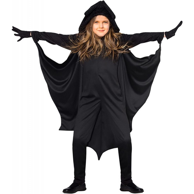 Halloween Bat Costume for Kids Vampire Cape Black Wing Set Cosplay Outfit Clothes for Toddler GIrl Boy $28.62 Kids' Costumes