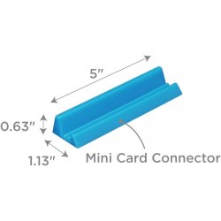 Mini Holder for Scrabble and Domino Tiles Connects to Larger Card Rack and Token Tray to Display Playing Cards (Card Connecto...