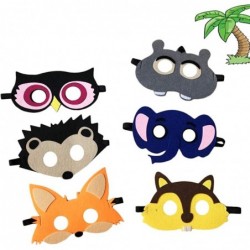 24 Packs Animal Masks Party Favors for Kids Toys Set Dress Up Birthday Festival Christmas Halloween Cosplay Safari Party Supp...