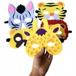 24 Packs Animal Masks Party Favors for Kids Toys Set Dress Up Birthday Festival Christmas Halloween Cosplay Safari Party Supp...