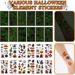 Halloween Party Favors Set Treat for Kids 12 Pack Goody Bags with Pencils Tattoo Stickers Slap Bracelets Stamps Erasers Hallo...