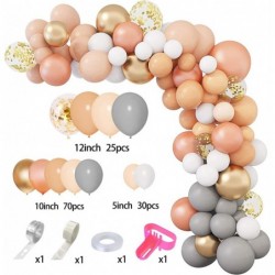 129Pcs Blush Rose Gold Balloons Garland Kit for Boho Baby Shower Birthday Decorations Mint Peach Pastel Orange Gold White Bal...