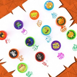 Halloween Party Favors Set Treat for Kids 12 Pack Goody Bags with Pencils Tattoo Stickers Slap Bracelets Stamps Erasers Hallo...