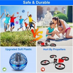 Flying Orb Ball 2022 Upgraded Rechargeable Flying Ball Hover Ball Magic 360°Rotating Drone Flying Spinner Space Boomerang Bal...