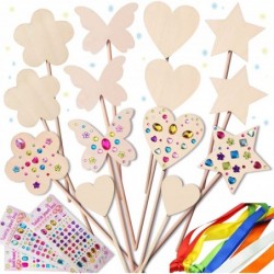 Princess Fairy Wands Craft Kit Kid Birthday Party Supplies Make Your Own Magic Wands Include Unfinished Wooden Fairy Wands Ge...