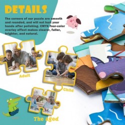 Puzzles for Kids Ages 3-8 Cool 48 PCS Large Jigsaw Puzzles Unique Earth Animal Puzzle Toddler Puzzles Children Learning Educa...