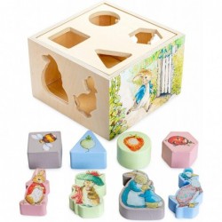 Beatrix Potter Peter Rabbit Wooden Shape Sorter for Toddlers Includes 8 Pieces Multicolor $33.50 Early Development & Activity...