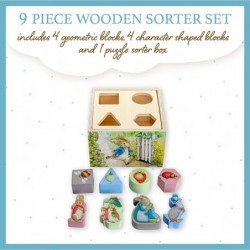 Beatrix Potter Peter Rabbit Wooden Shape Sorter for Toddlers Includes 8 Pieces Multicolor $33.50 Early Development & Activity...