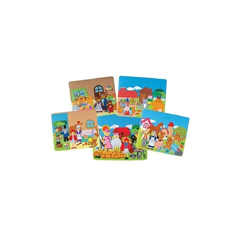 Constructive Playthings-HUR-6 Classic Stories Flannel Board Set [Set of 5] $72.68 Magnetic & Felt Playboards