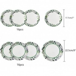 Sage Green Party Supplies – Sage Party Decorations tableware set for 16 guests – Boho party plates – Sage Green plates - Sage...