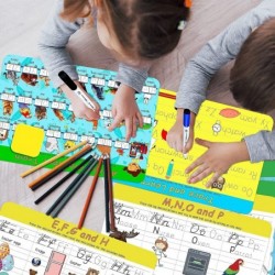 Educational Learn to Write Game for Age of 3 4 5+ Years Old Boys Girls - Preschool Learning Toys - 12 Reusable Activity Mats ...