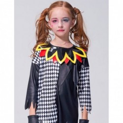 Clown Costume Parents and Kids Halloween Sinister Jester Funny Role Play Dree Up for Family Theme Party $45.60 Kids' Costumes