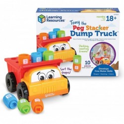 Tony the Peg Stacker Dump Truck - 10 Pieces Ages 18+ months Fine Motor Skills Toy for Toddlers Preschool Toys $24.02 Early De...