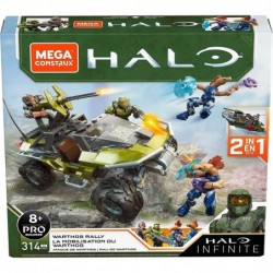 Construx Halo Warthog Rally Vehicle Halo Infinite Construction Set with Master Chief Character Figure Building Toys for Kids ...