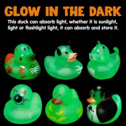 JOYIN 12 PCS Halloween Rubber Duckies Toy 6 Design Glow in The Dark for Bath Shower Classroom Incentive Halloween Party Favor...