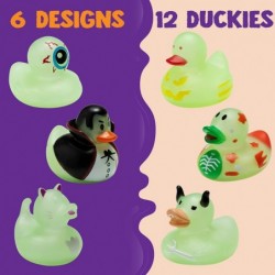 JOYIN 12 PCS Halloween Rubber Duckies Toy 6 Design Glow in The Dark for Bath Shower Classroom Incentive Halloween Party Favor...