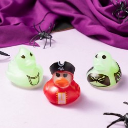 JOYIN 12 PCS Halloween Rubber Duckies Toy 6 Design Glow in The Dark for Bath Shower Classroom Incentive Halloween Party Favor...