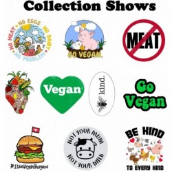 for Vegan Be Happy Cute Stickers(20 Pcs Large Size)Vegan Gifts Vegetable Stickers Party Room Decor for Laptop Water Bottle Gr...